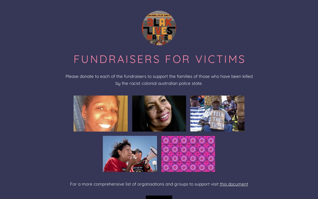 Carrd profile picture for @fundraisers